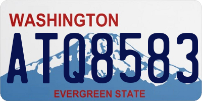 WA license plate ATQ8583