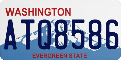 WA license plate ATQ8586