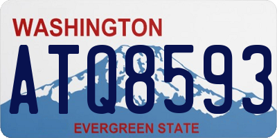 WA license plate ATQ8593