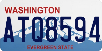 WA license plate ATQ8594