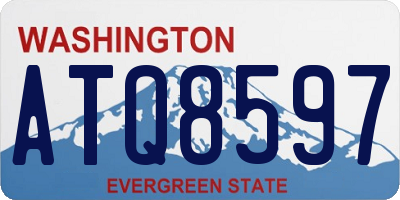 WA license plate ATQ8597