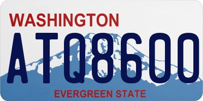 WA license plate ATQ8600