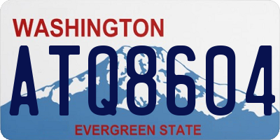 WA license plate ATQ8604