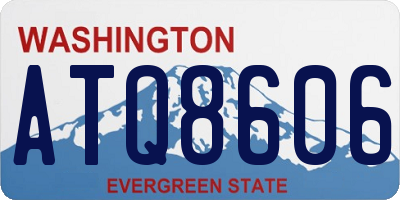 WA license plate ATQ8606
