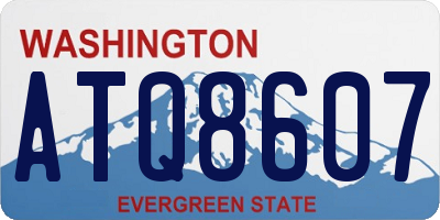 WA license plate ATQ8607