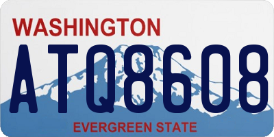 WA license plate ATQ8608