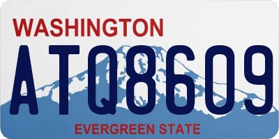 WA license plate ATQ8609