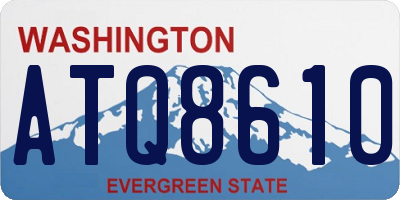 WA license plate ATQ8610