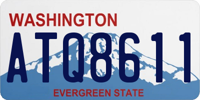 WA license plate ATQ8611