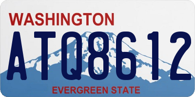 WA license plate ATQ8612