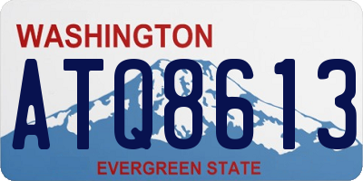 WA license plate ATQ8613