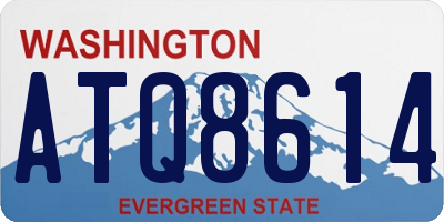 WA license plate ATQ8614