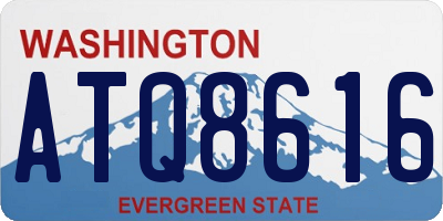 WA license plate ATQ8616