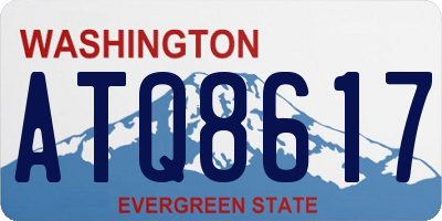 WA license plate ATQ8617