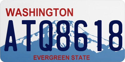 WA license plate ATQ8618