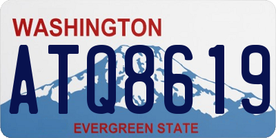 WA license plate ATQ8619