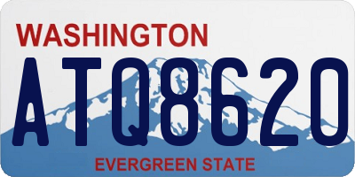 WA license plate ATQ8620