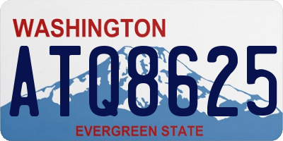 WA license plate ATQ8625