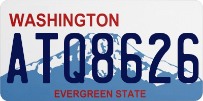 WA license plate ATQ8626