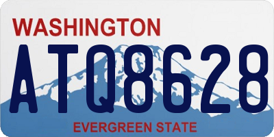 WA license plate ATQ8628
