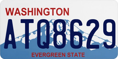 WA license plate ATQ8629
