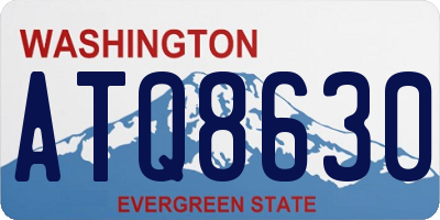 WA license plate ATQ8630