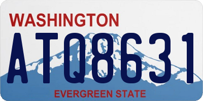 WA license plate ATQ8631