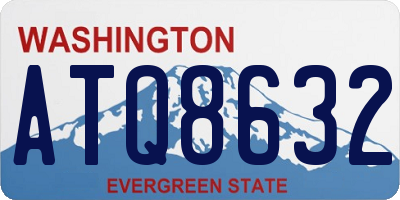 WA license plate ATQ8632