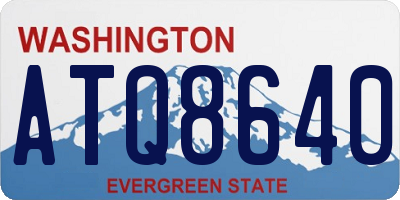 WA license plate ATQ8640