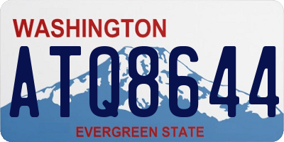 WA license plate ATQ8644