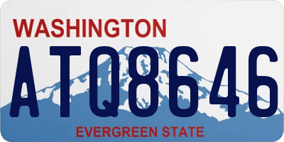 WA license plate ATQ8646