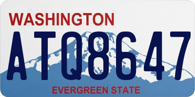WA license plate ATQ8647