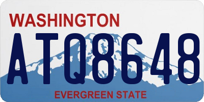 WA license plate ATQ8648