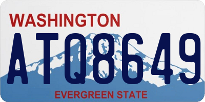 WA license plate ATQ8649