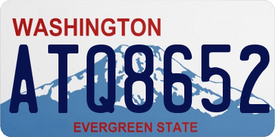 WA license plate ATQ8652