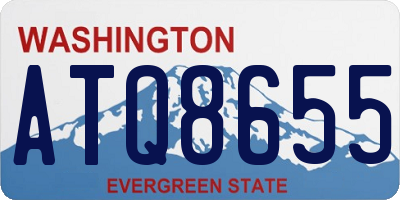 WA license plate ATQ8655