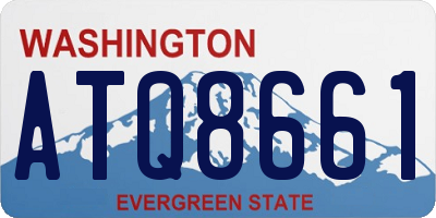 WA license plate ATQ8661