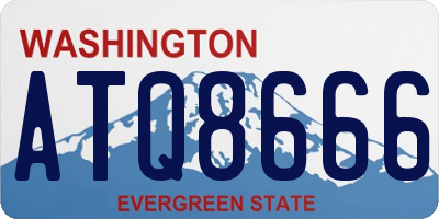 WA license plate ATQ8666