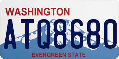 WA license plate ATQ8680