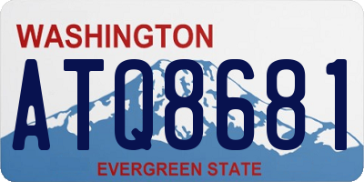 WA license plate ATQ8681