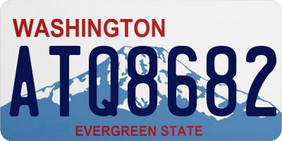 WA license plate ATQ8682