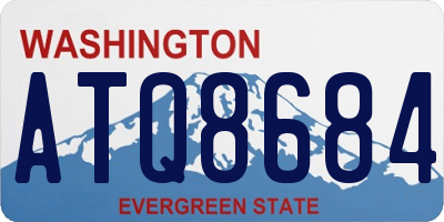 WA license plate ATQ8684