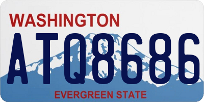 WA license plate ATQ8686