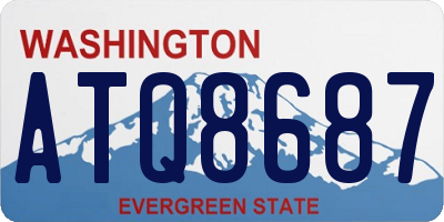 WA license plate ATQ8687