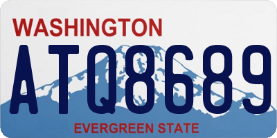 WA license plate ATQ8689
