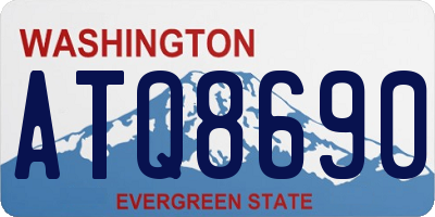WA license plate ATQ8690