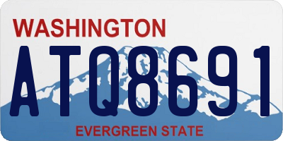 WA license plate ATQ8691