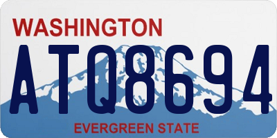 WA license plate ATQ8694
