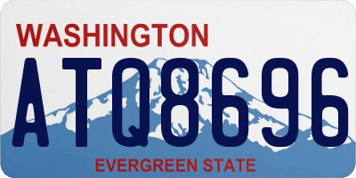 WA license plate ATQ8696