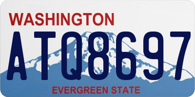 WA license plate ATQ8697